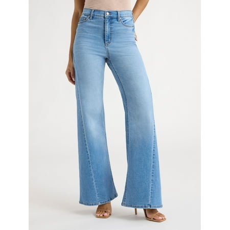 Sofia Jeans Women's Margot Wide Tri Inset High Rise Jeans, Sizes 0-20