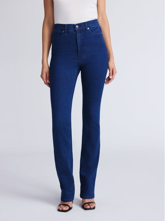 Sofia by Sofia Vergara Women's and Women's Plus Size Marisol Bootcut Curvy Super High Rise Jeans, 30.5", 32.5" and 34.5" Inseams, Sizes 0-28