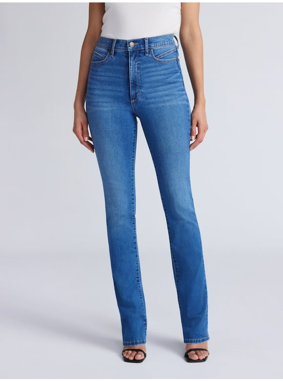 Sofia by Sofia Vergara Women's and Women's Plus Size Marisol Bootcut Curvy Super High Rise Jeans, 30.5", 32.5" and 34.5" Inseams, Sizes 0-28