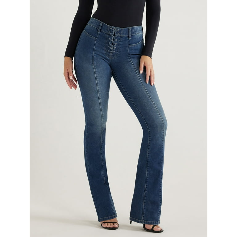 skinny bootcut jeans modello bootcut