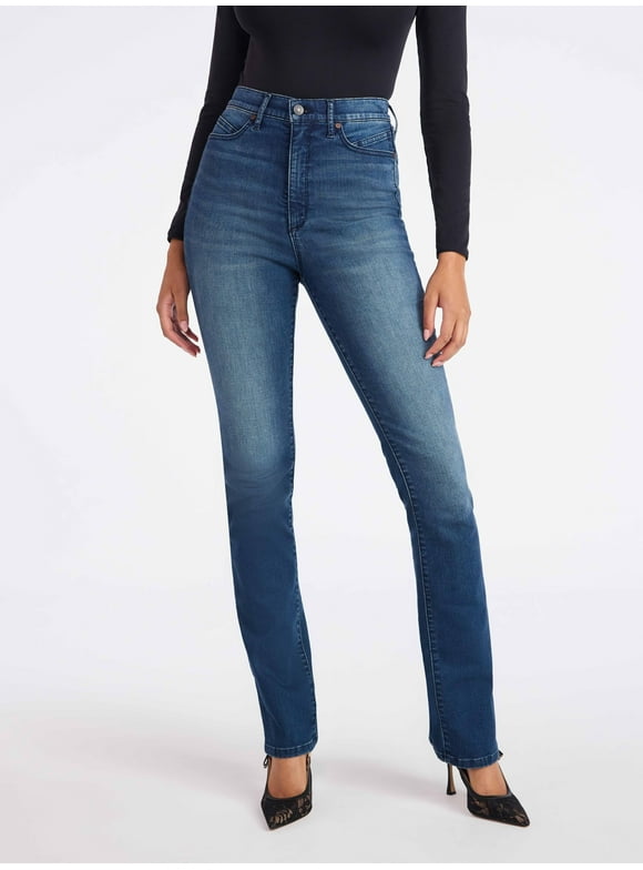 Sofia by Sofia Vergara Women's and Women's Plus Size Marisol Bootcut Curvy Super High Rise Jeans, 30.5", 32.5" and 34.5" Inseams, Sizes 0-28