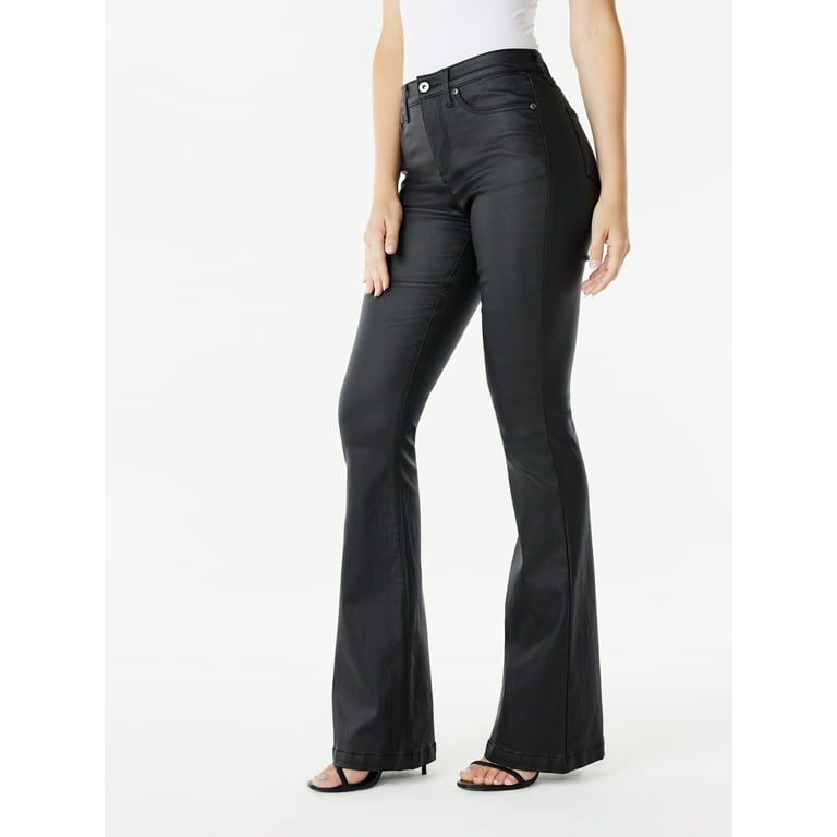 Sofia Jeans Women's Melisa Flare High Rise Coated Pants, 33.5 Inseam,  Sizes 2-20 