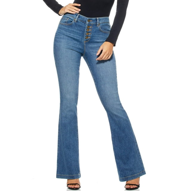 Sofia Jeans Women's Melisa Flare High Rise Jeans - Walmart.com