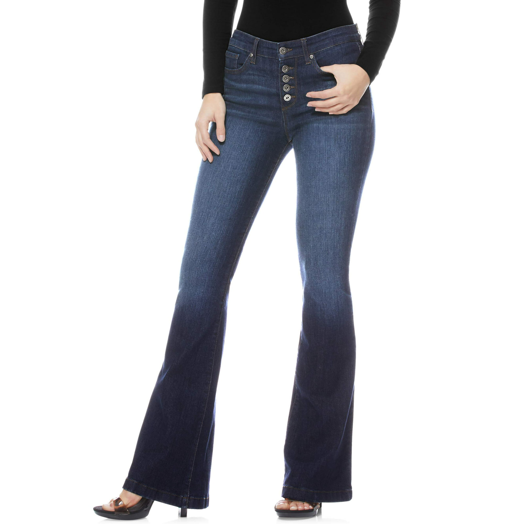 erektion Ideel Displacement Sofia Jeans Women's Melisa Flare High Rise Jeans - Walmart.com