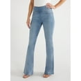 Sofia Jeans Women's Melisa Flare High Rise Pull On Jeans, 33.5" Inseam