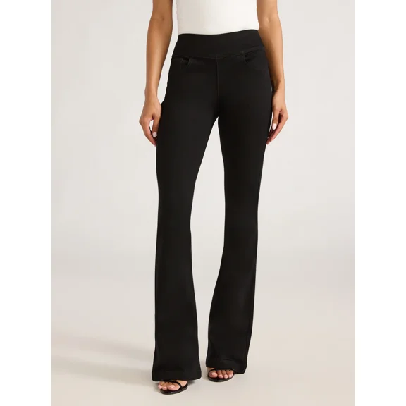 Sofia by Sofia Vergara Women's and Women's Plus Melisa Flare High Rise Pull On Jeans, 30.5", 32.5" and 34.5" Inseams, Sizes 0-28