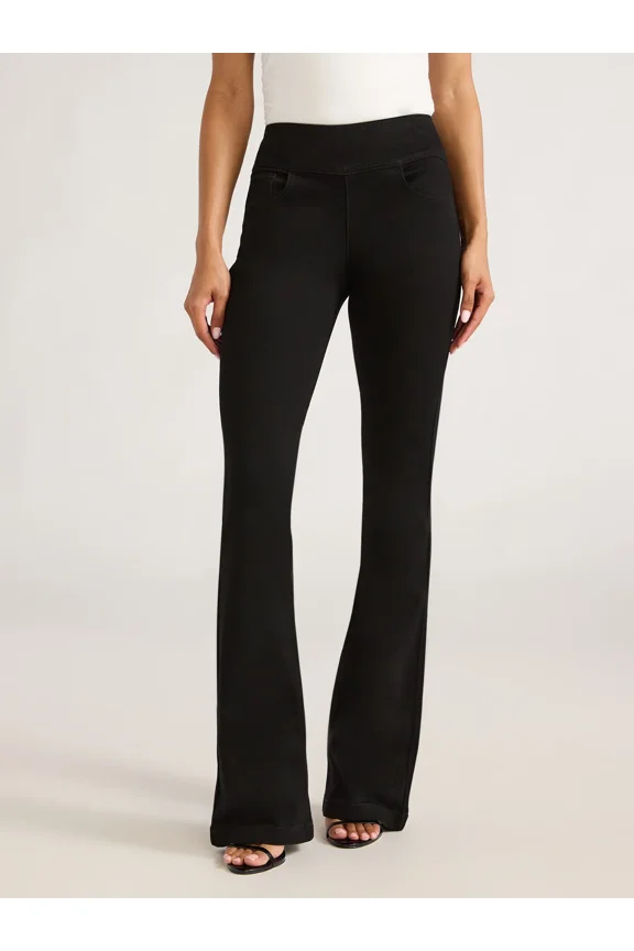 Sofia by Sofia Vergara Women's and Women's Plus Melisa Flare High Rise Pull On Jeans, 30.5", 32.5" and 34.5" Inseams, Sizes 0-28