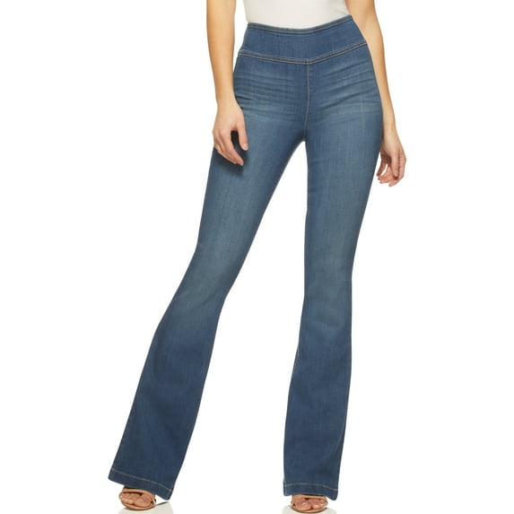 Sofia Jeans Women's Melisa Flare High Rise Pull On Jeans