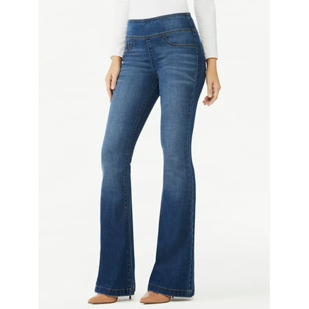 Sofia Jeans Women's Melisa Flare Super High Rise Pull On Jeans