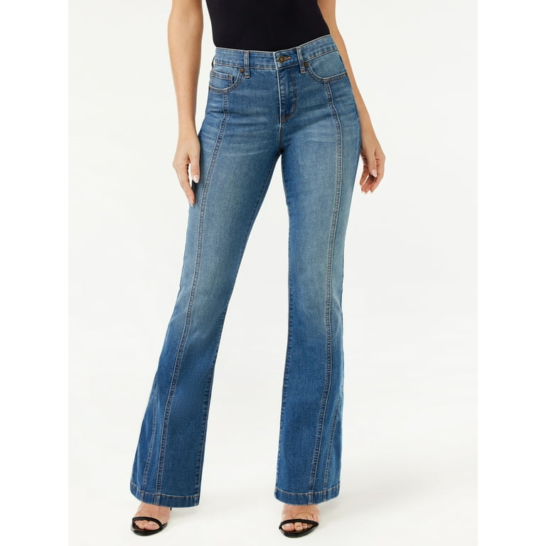 Sofia Jeans Women's Melisa High Rise Seamed Flare Jeans