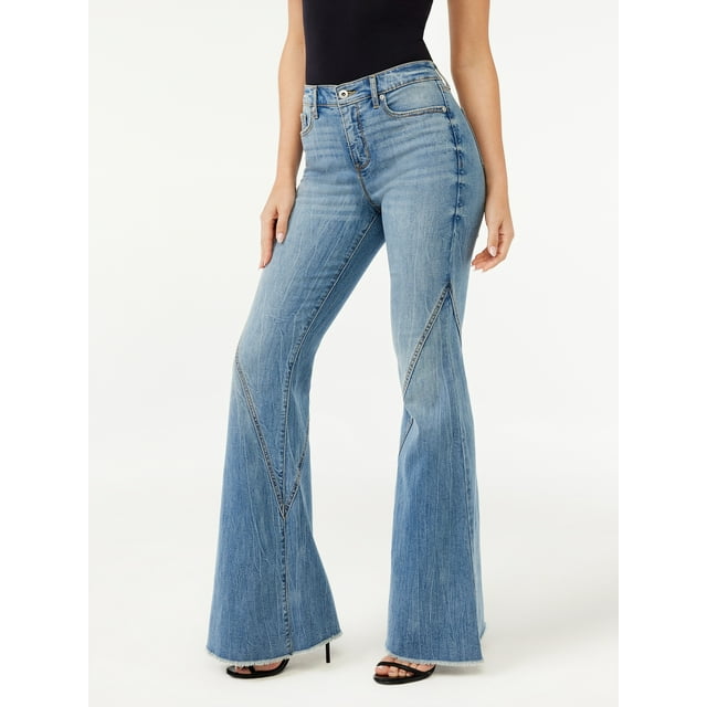 Sofia Jeans Women's Melisa High Rise Super Flare Jeans - Walmart.com
