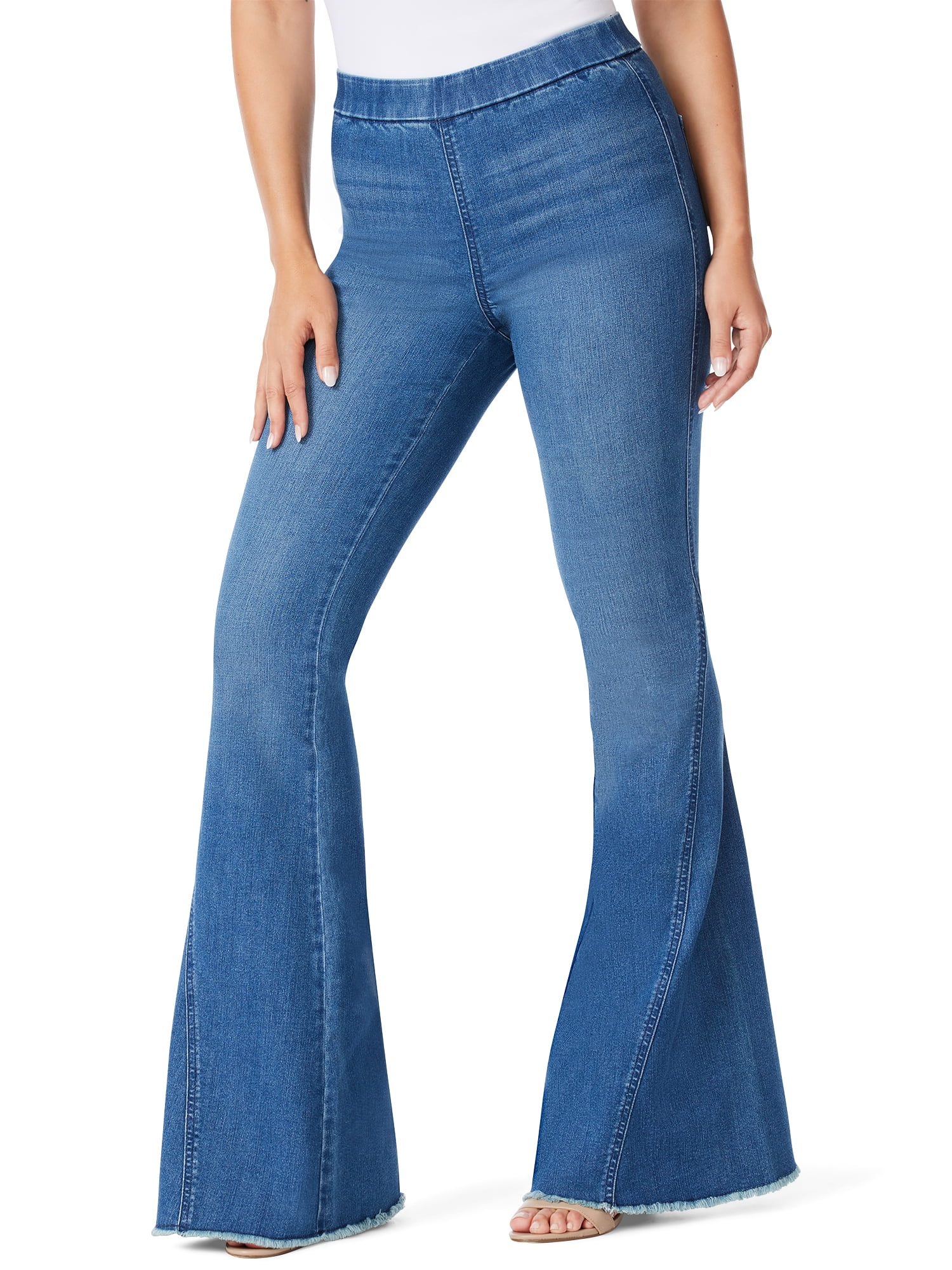 Sofia Jeans Women's Melisa Super Flare High Rise Pull On Jeans 