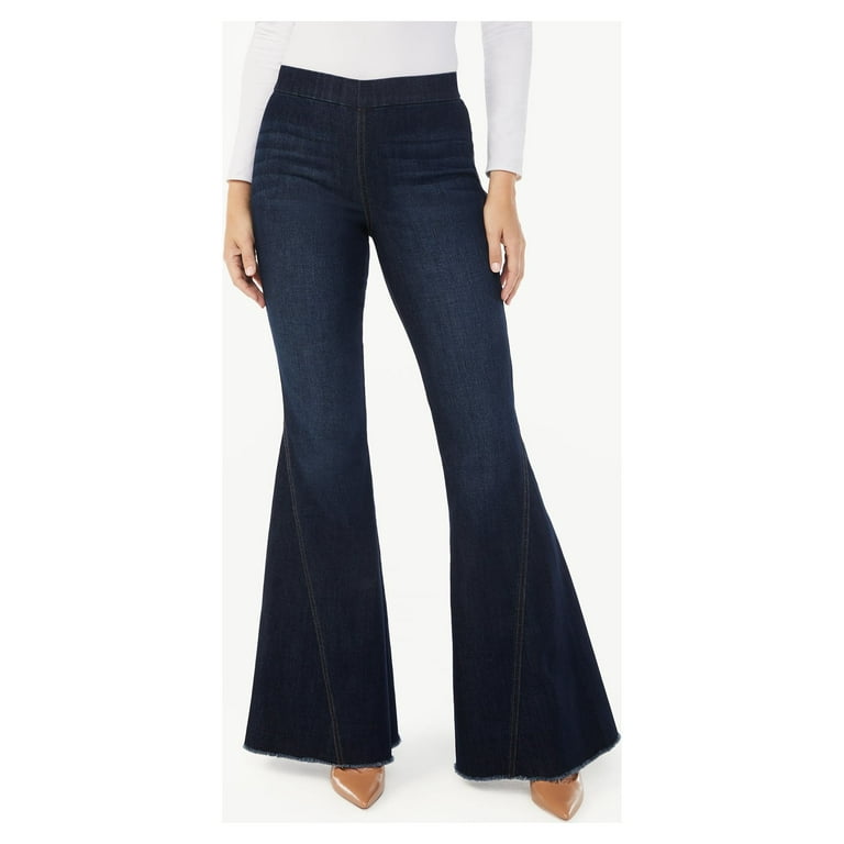 Sofia Jeans Women's Melisa Super Flare High Rise Pull On Jeans