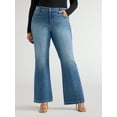 Sofia Jeans Women's and Women's Plus Melissa Flare High Rise Jeans, 33.