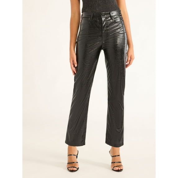 Sofia Jeans Women's Paloma Slim Straight High Rise Crop Pants, 26" Inseam, Sizes 0-20