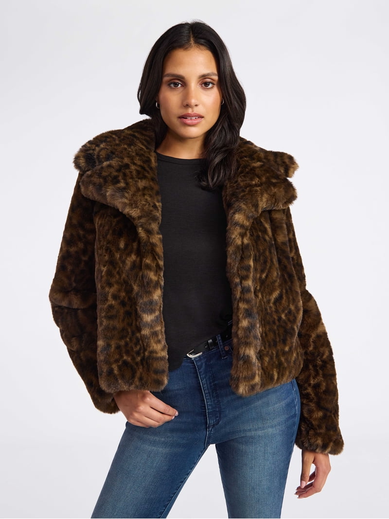 Sofia by Sofia Vergara Women's and Women's Plus Size Faux Fur Sofia by Sofia Vergara Women's and Women's Plus Size Faux Fur