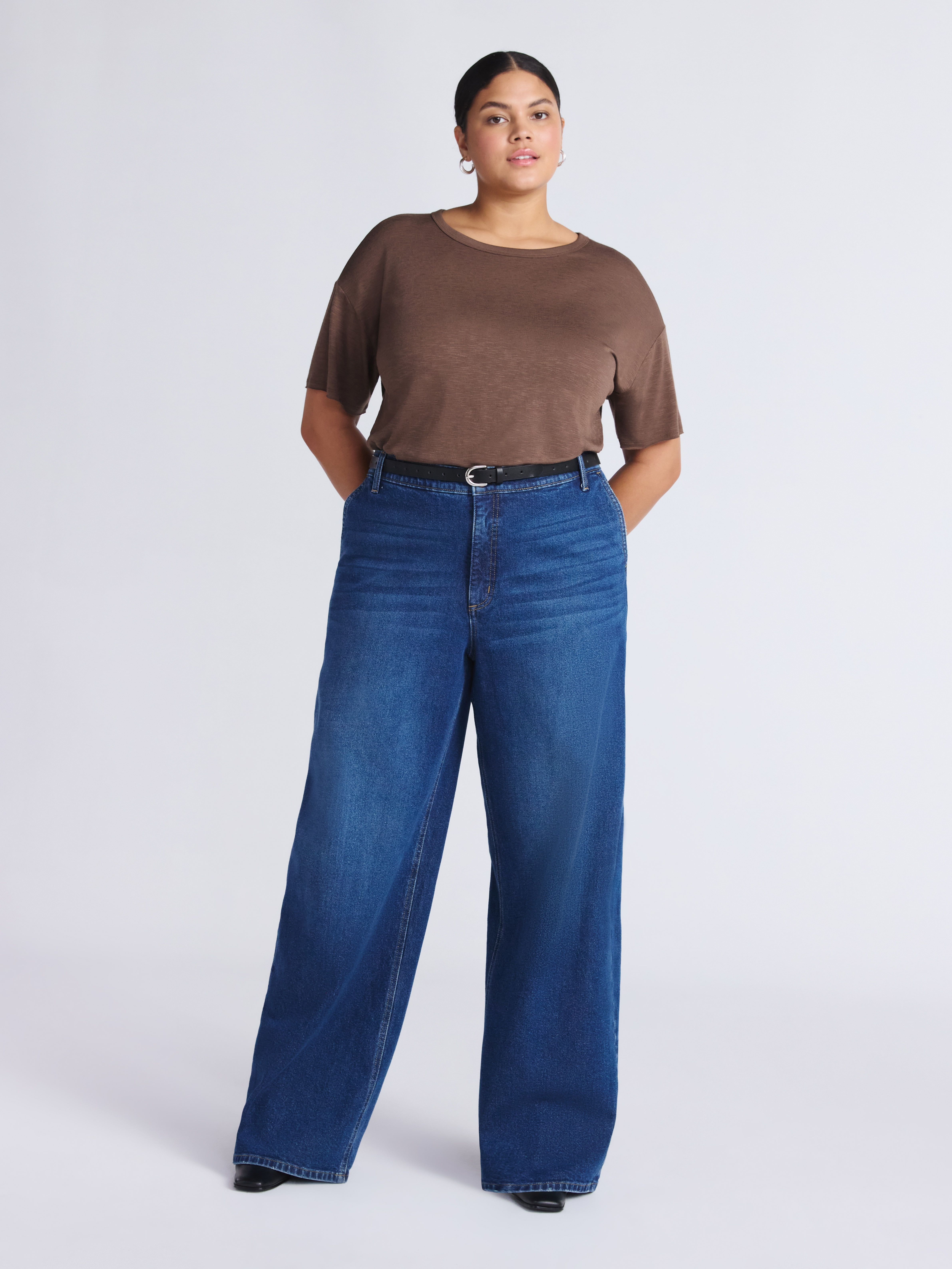 Sofia by Sofia Vergara Women's Diana Relaxed High Rise Straight Jeans, 30", 32.5" and 34" Inseams, Sizes 0-28