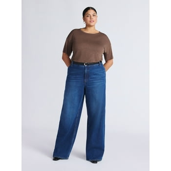 Sofia by Sofia Vergara Women's Diana Relaxed High Rise Straight Jeans, 30", 32.5" and 34" Inseams, Sizes 0-28