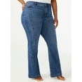 thumbnail image 1 of Sofia Jeans Women's Plus Size Melisa Curvy High Rise Seamed Flare Jeans, 1 of 6