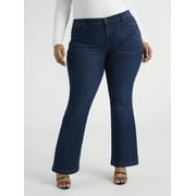 Sofia by Sofia Vergara Women's Plus Melisa Mega Flare High Rise Jeans, Sizes 14W-28W