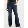 Sofia Jeans Women's Plus Size Melisa Flare High Rise Pull On Jeans, 32.