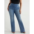 thumbnail image 1 of Sofia by Sofia Vergara Women's and Women's Plus Melisa Flare High Rise Pull On Jeans, 30.5", 32.5" and 34.5" Inseams, Sizes 0-28, 1 of 6