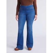 Sofia by Sofia Vergara Women's and Women's Plus Melisa Flare High Rise Pull On Jeans, 30.5", 32.5" and 34.5" Inseams, Sizes 0-28