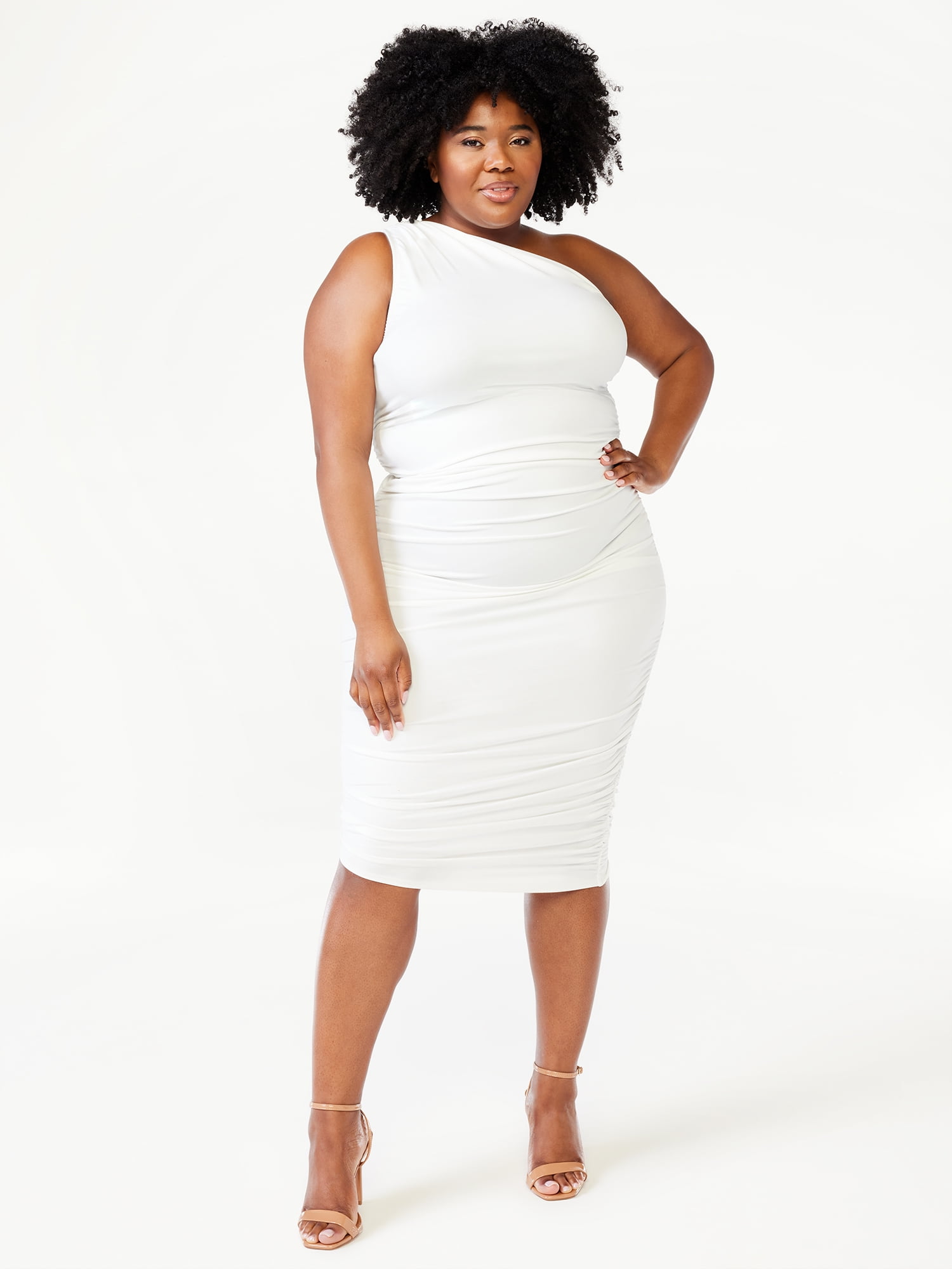 Vestido jeans plus size no cheap brás