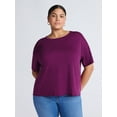 thumbnail image 1 of Sofia by Sofia Vergara Women's and Women's Plus Size Sofia Tee with Short Sleeves, Sizes XS-4X, 1 of 4