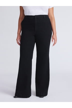 Sofia by Sofia Vergara Women's and Women's Plus Trouser Flare High Rise Jeans, 30.5", 32.5" and 34.5" Inseam, Sizes 0-28W