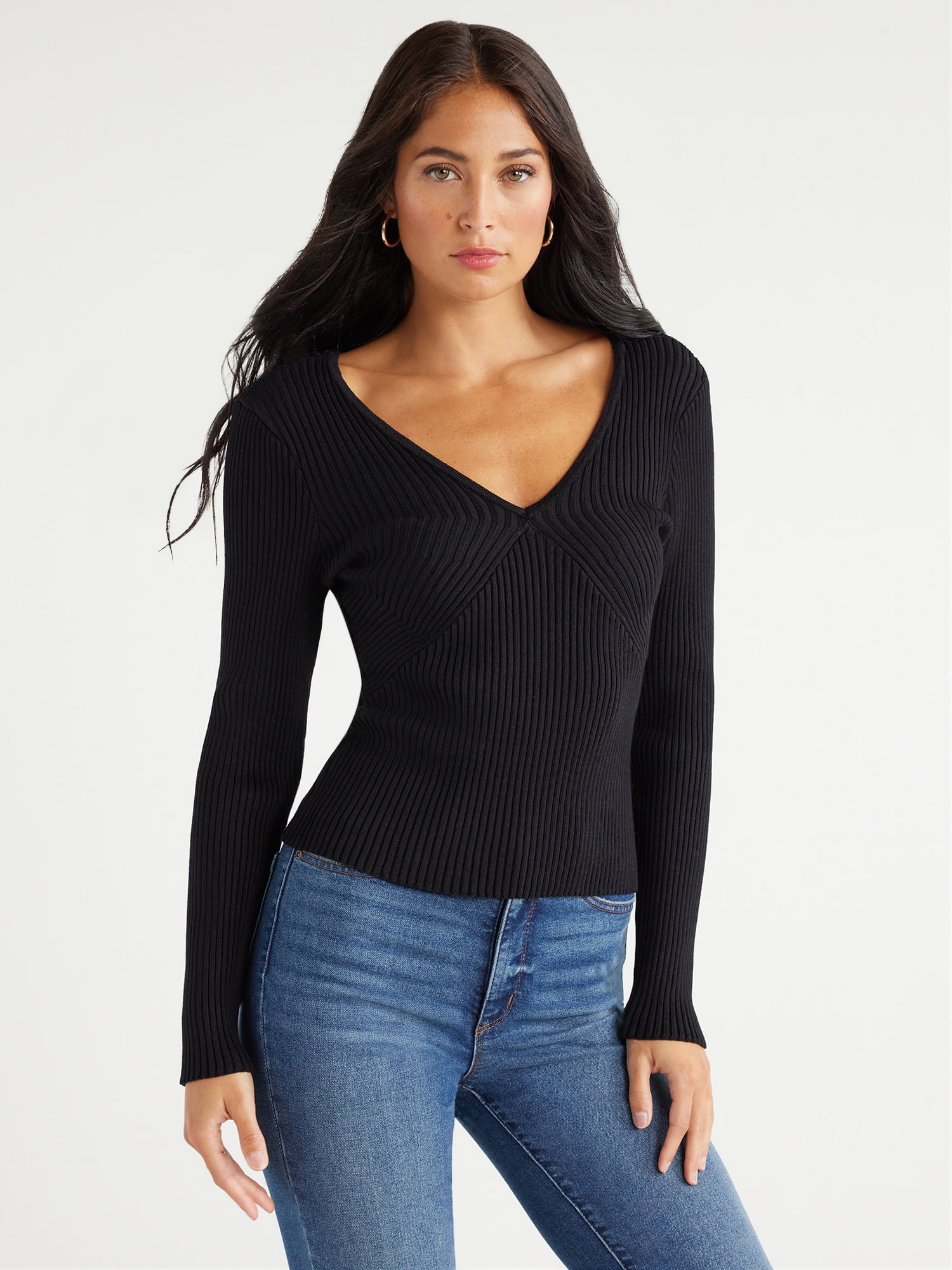 Sophia Ribbed Edge Loose Sweater