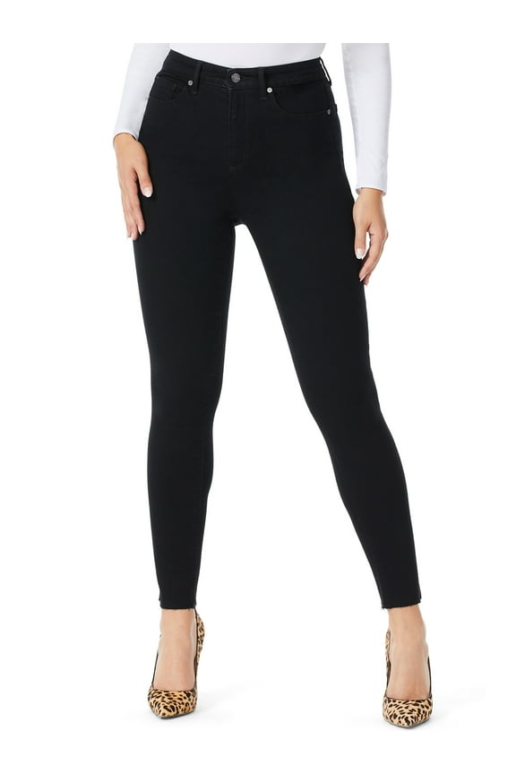 Sofia Jeans Women's Rosa Curvy High Rise Destructed Hem Skinny Jeans