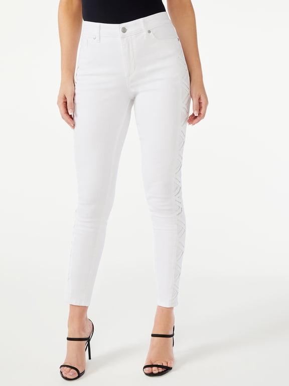 Sofia Jeans Women's Rosa Curvy High Rise Side Lace Skinny Jeans