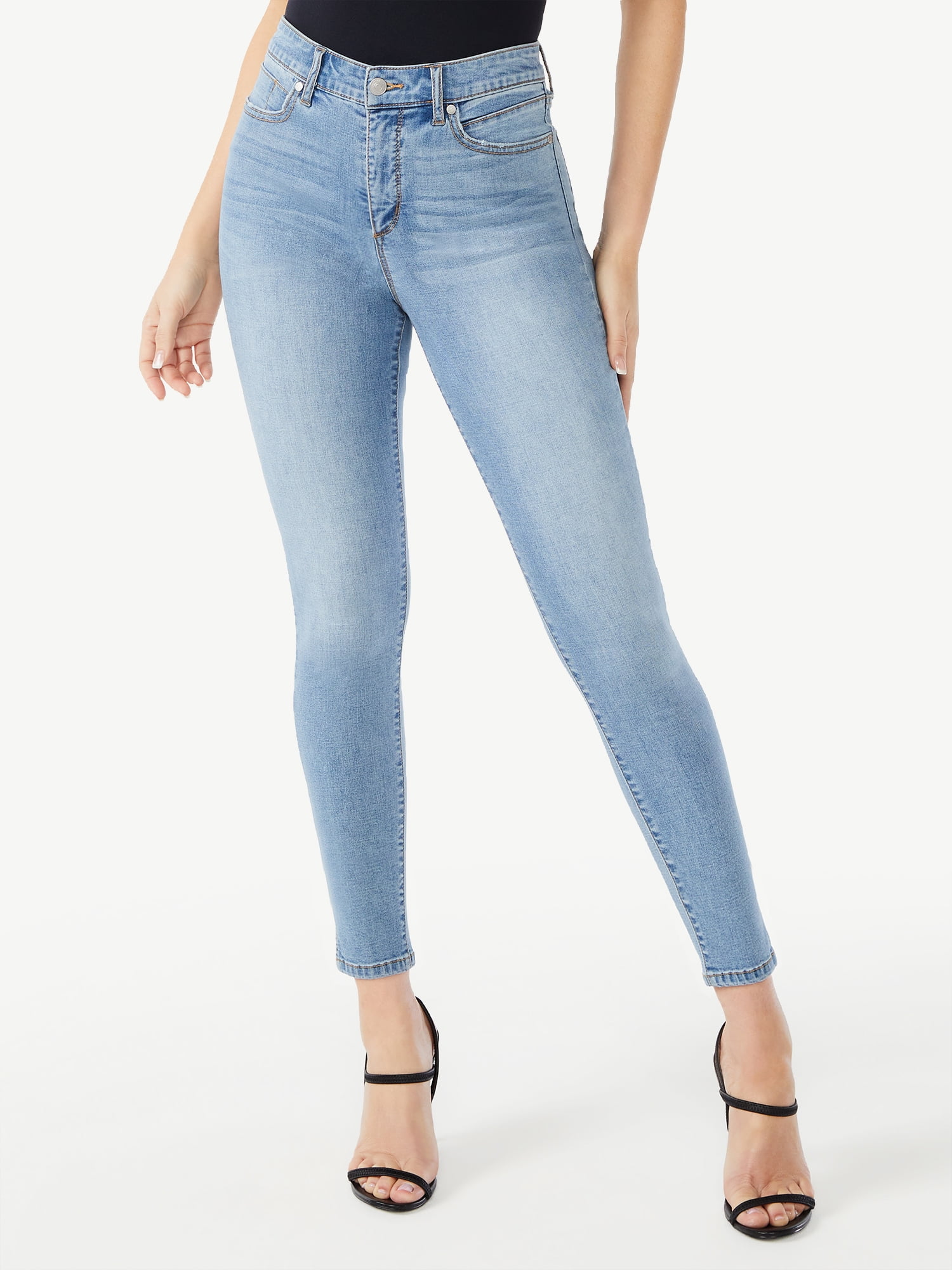 Sofia Jeans Women's Rosa Curvy High Rise Side Slit Hem Skinny Jeans ...