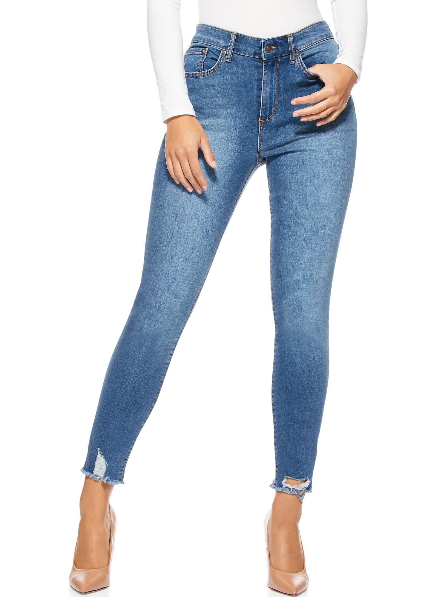 Sofia Vergara Jeans Super High Rise Skinny Size 14 Short NEW