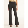 thumbnail image 1 of Sofia Jeans Women's Scuba Knit Pull On Flare Pants, 32.5" Inseam, Sizes 0-20, 1 of 5