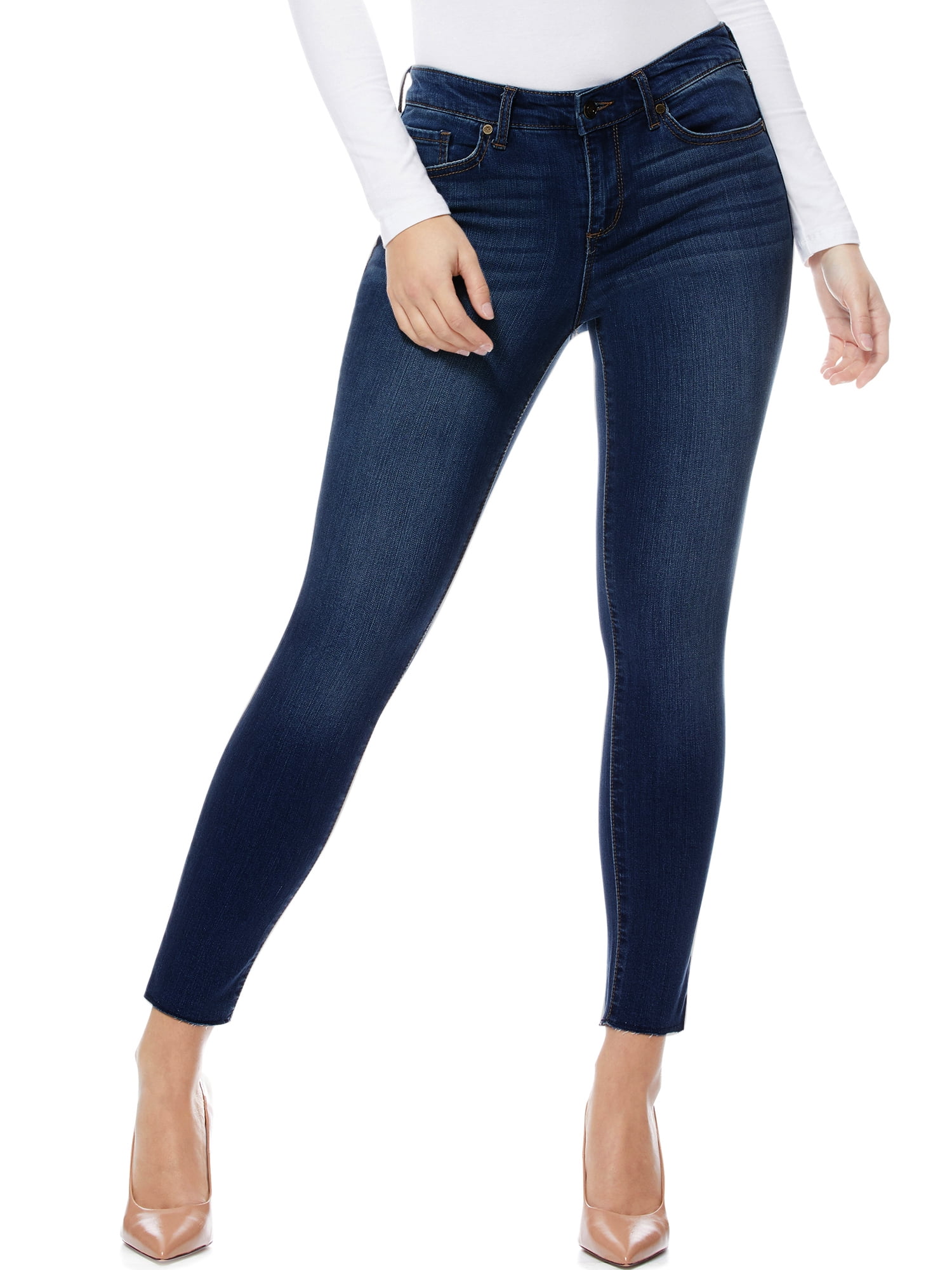 Sofia Jeans Women's Sofia Skinny Mid Rise Ankle Jeans - Walmart.com