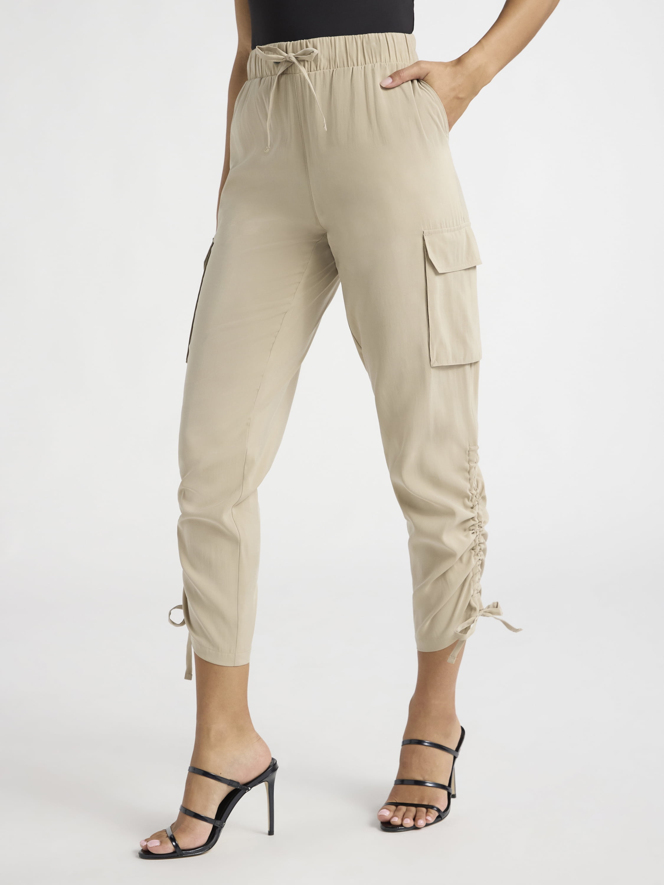 Sofia Jeans by Sofia Vergara Women's Super High Rise Luxe Cargo