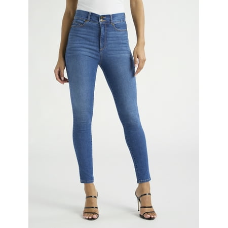 Sofia Jeans Women's and Women's Plus Eva Contouring Skinny High Rise Ankle Jeans, 25" and 27" Inseams, Sizes 0-28