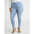 thumbnail image 1 of Sofia Jeans Women's and Women's Plus Eva Contouring Skinny High Rise Ankle Jeans, 25" and 27" Inseams, Sizes 0-28, 1 of 5