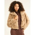 thumbnail image 1 of Sofia Jeans Women's and Women's Plus Faux Fur Chubby Jacket, Sizes XS-5X, 1 of 4