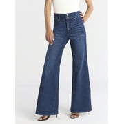SOFIA JEANS BY SOFIA VERGARA Sofia by Sofia Vergara Women's and Women's Plus Margot Wide Leg High Rise Jeans, 30.5" and 32.5" Inseams, Sizes 0-28