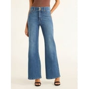 Sofia by Sofia Vergara Women's and Women's Plus Margot Wide Leg High Rise Jeans, 30.5" and 32.5" Inseams, Sizes 0-28