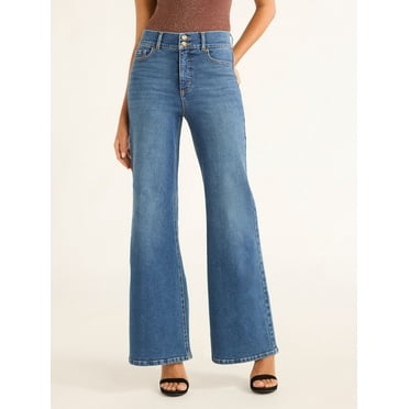 Sofia Jeans Women's Margot Wide Leg High Rise Jeans, 30.5" and 32.5" Inseams, Sizes 0-28