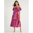 thumbnail image 1 of Sofia by Sofia Vergara Women's Ruffle Off Shoulder Maxi Dress, Above Ankle Length, Sizes XS-XXXL, 1 of 5