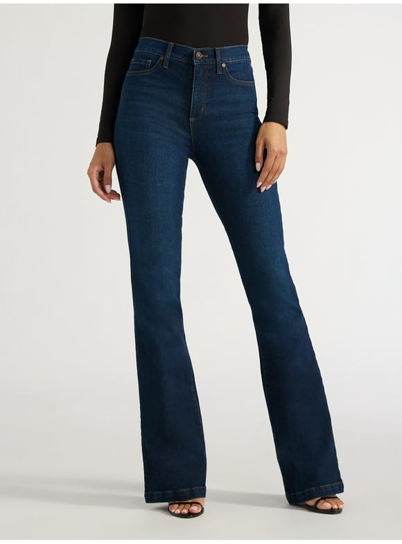 Sofia by Sofia Vergara Women's and Women's Plus Melisa Flare High Rise Jeans, 30.5", 32.5" and 34.5" Inseams, Sizes 0-28