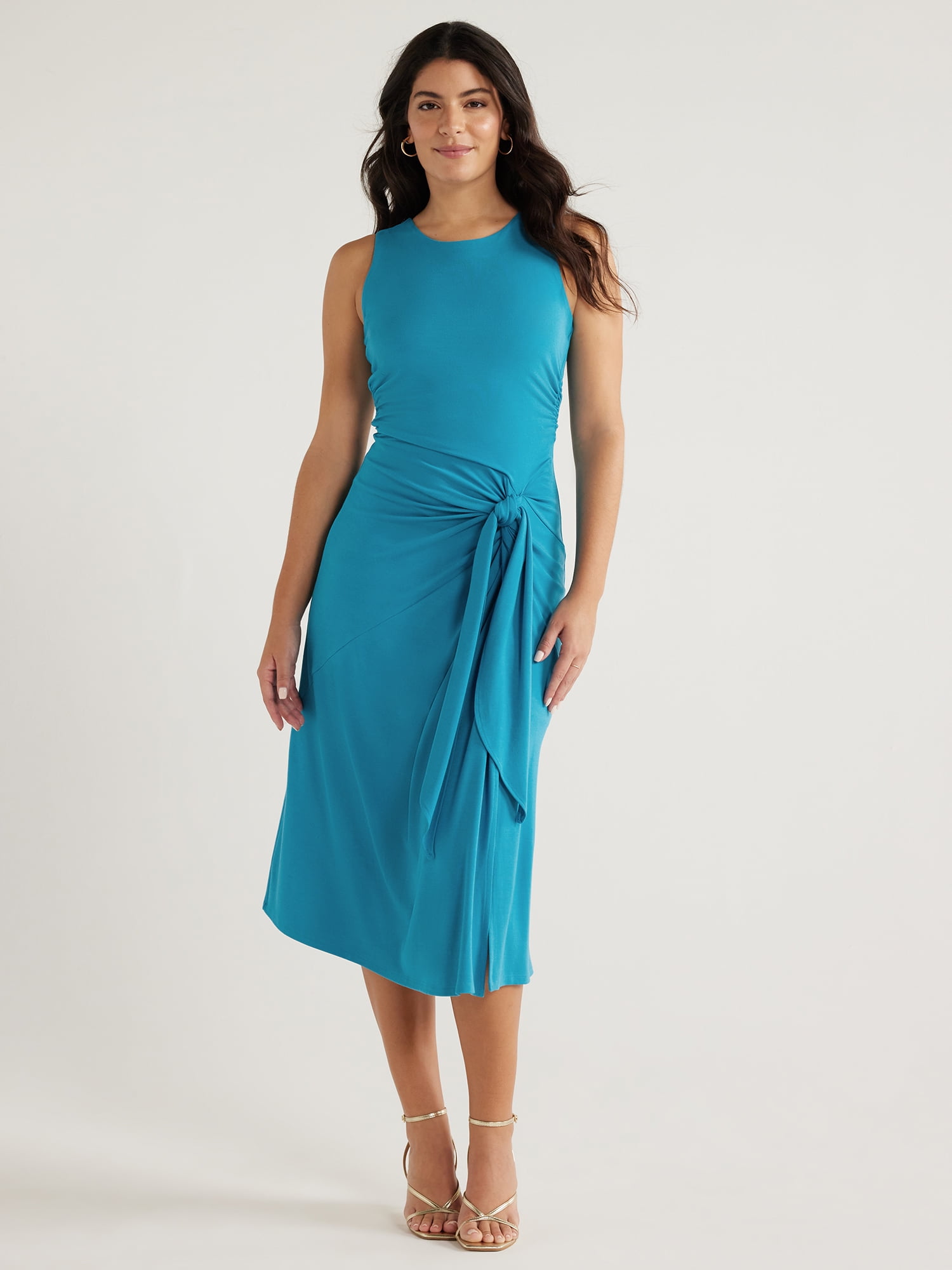 Sofia Jeans Women's and Women's Plus Side Tie Tank Dress Sofia Jeans Women's and Women's Plus Side Tie Tank Dress