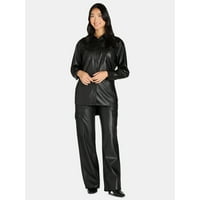 Sofia Jeans Women's Sofia Oversized Faux Leather Boyfriend Shirt only .78: eDeal Info