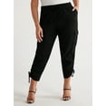 thumbnail image 1 of Sofia Jeans Women's and Women's Plus Super High Rise Luxe Cargo Pants, 27" Inseam, Sizes XXS-5X, 1 of 6