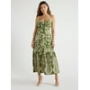 Sofia Jeans Women's and Women's Plus Tie Front Cutout Maxi Dress, Sizes XS-5X